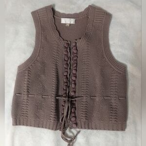Knit Vest From Fait A Main, Size M